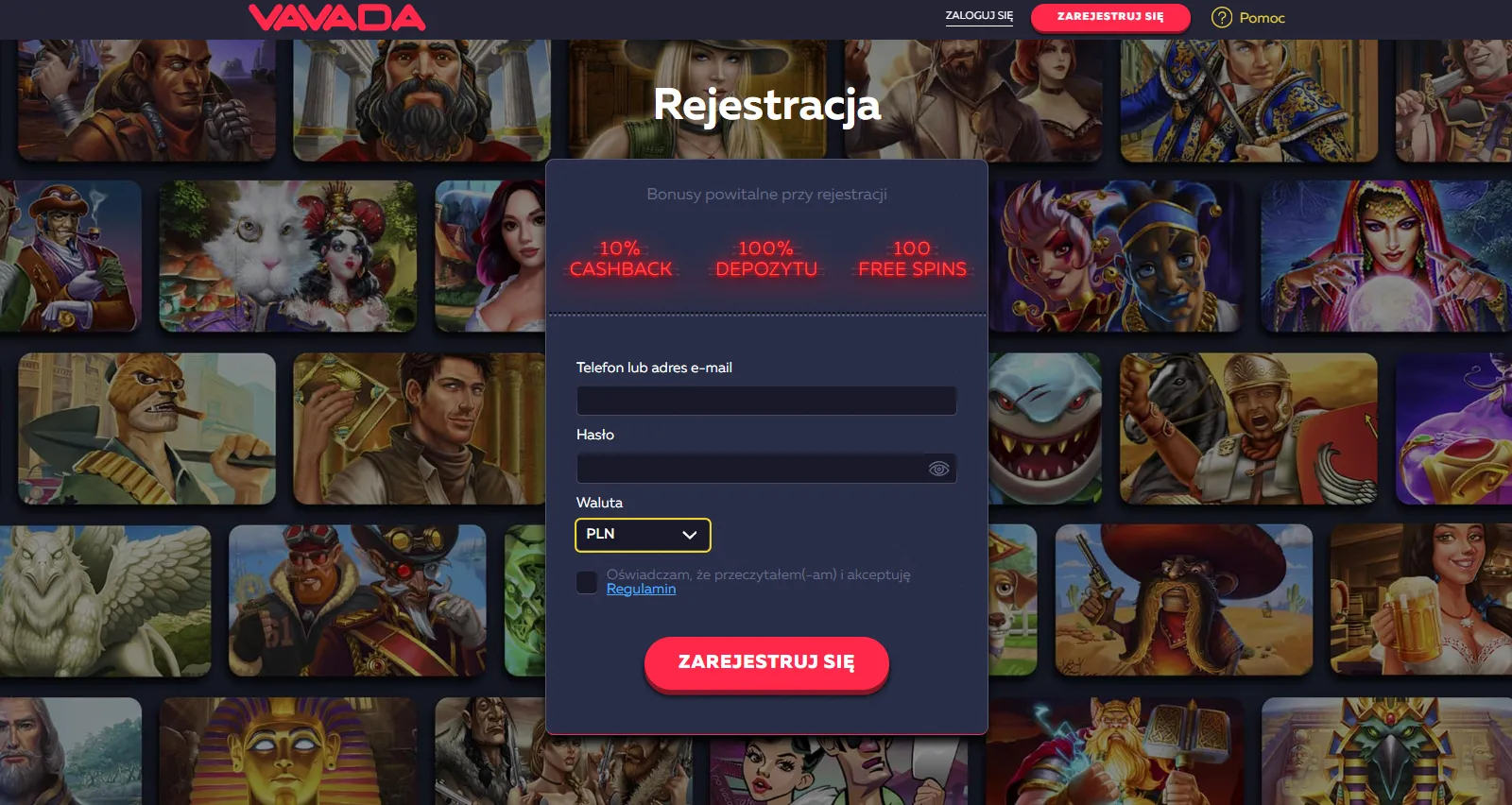 Logowanie i bezpieczeństwo w Vavada Casino